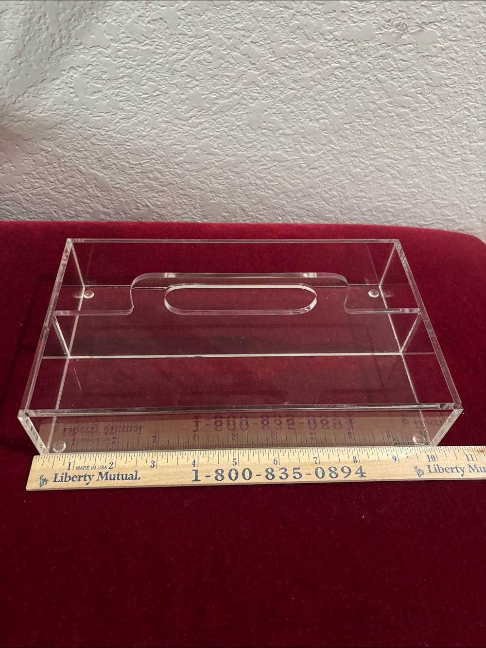 Clear Acrylic Desk Organizer Tray - Transparent